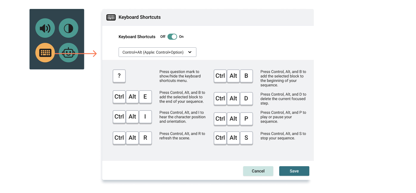 Weavly keyboard shortcut menu Weavly keyboard shortcut menu